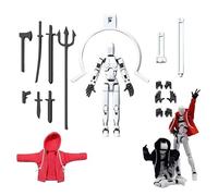 T13 Action Figure Set, 3D Printed Multi-Jointed Movable Toy With Hoodie, Dummy Nova Titan Lucky 13 Action Figure for Stop-Motion Animation & Creative Display, Multiple Interchangeable Hands & Weapons