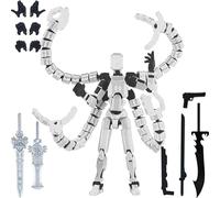 T13 Action Figure Set Already Assembled, 3D Printed Dummy T 13 Octopus Doctor Toy, Multi-Jointed Robot Desktop Decoration Gift for Game Lovers Boys Girls Kid Children Men (D)