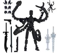T13 Action Figure Set Already Assembled, 3D Printed Dummy T 13 Octopus Doctor Toy, Multi-Jointed Robot Desktop Decoration Gift for Game Lovers Boys Girls Kid Children Men (F)