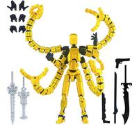T13 Action Figure Set Already Assembled, 3D Printed Dummy T 13 Octopus Doctor Toy, Multi-Jointed Robot Desktop Decoration Gift for Game Lovers Boys Girls Kid Children Men (E)