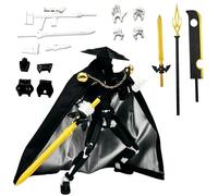 T13 Action Figures, 3D Printed Action Figure Set, Multi-Jointed Action Figure Gift with 7 Cool Weapons and 4 Hands, Gift Stop-Motion Animation Figure DIY Desktop Decoration(Black and white)