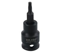 T15 Male Torx Star Impact Impacted Shallow Short Bit Socket 3/8in Drive