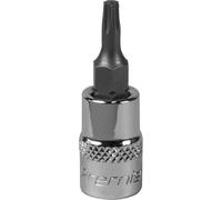 T15 TRX Star Socket Bit - 1/4" Square Drive - PREMIUM S2 Steel Head Knurled Grip