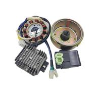 T150 DC Flywheel Set Fit For 152QMI 157QMJ Generator Stator Rotor DC CDI 6 PIN Voltage Regulator 12V (cont: 3-3)