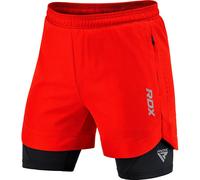 T16 2-in-1 Compression MMA Shorts RDX SPORTS Red 3XL