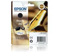 T1621 Epson 16 Original Black Ink Cartridge (Pen and Crossword) C13T16214012