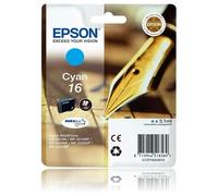 T1622 Epson 16 Original Cyan Ink Cartridge (Pen and Crossword) C13T16224012