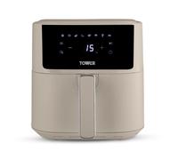 Tower T17169MSH Vortx Air Fryer with Digital Control Panel, 8 Pre-Set Cooking Functions, 1700W, 6L, Latte
