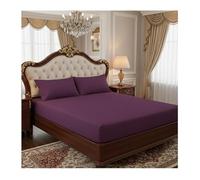 T180 Extra Deep Fitted Sheet 40cm / 16 Inch - Soft Easy Care Polycotton Bedding, Hotel Quality Mattress Cover, Secure Elasticated Fit for Deep Mattresses