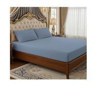 T180 Extra Deep Fitted Sheet 40cm / 16 Inch - Soft Easy Care Polycotton Bedding, Hotel Quality Mattress Cover, Secure Elasticated Fit for Deep Mattresses