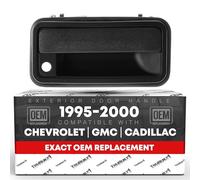 T1A Exterior Door Handle, Outside Front Right Side Passenger-Replacement for 1995-2000 Chevy & GMC 1500 2500 3500 Pickup Fits Tahoe, Cadillac Escalade, 1995-1999 Suburban, Yukon, Black, T1A 15742230