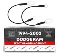 T1A TRUBUILT1 AUTOMOTIVE Tailgate Support Cable, One Pair for Left and Right Side, 18-1/8" Long Replacement for 1994-2001 Dodge Ram 1500, 2500, 3500 Pickup T1A-55345124AB, T1A-55345125AB