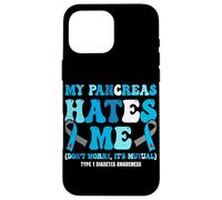 T1D diabetes type 1 Diabetic warrior pancreas removal Case for iPhone 16 Pro Max