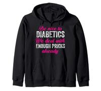 T1D Diabetic Type 1 Diabetes Awareness Men Women Kid Zip Hoodie