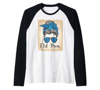 T1D Mom Type 1 Diabetes Awareness Month Diabetic Mothers Day Raglan Baseball Tee