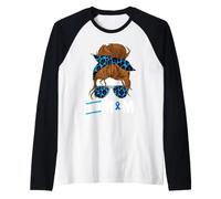 T1D Mom Type 1 Diabetes Awareness Month Diabetic Mothers Day Raglan Baseball Tee