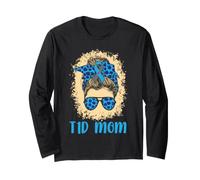 T1D Mom Type 1 Diabetes Awareness Month Mother's Day Mum Long Sleeve T-Shirt