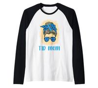 T1D Mom Type 1 Diabetes Awareness Month Mother's Day Mum Raglan Baseball Tee