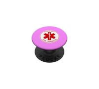 T1D Type 1 Diabetes Medical Alert Label (Pastel Pink) PopSockets Adhesive PopGrip