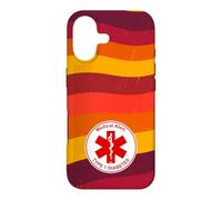 T1D Type 1 Diabetes Medical Alert Label (Retro Red Stripes) Case for iPhone 17
