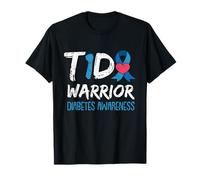 T1D Warrior Diabetes Awareness Type 1 Diabetic Warrior T-Shirt