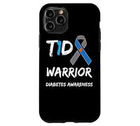 T1D Warrior Type 1 Diabetes Awareness Blue Ribbon Case for iPhone 11 Pro