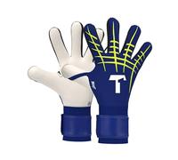T1TAN Blue Beast 3.0 (FP) Goalkeeper Gloves - Goalkeeper Gloves - Football Gloves with Finger Protection - Size 8