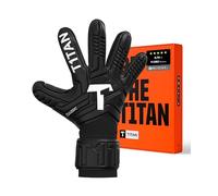 T1TAN Classic 1.0 Black-Out - Goalkeeper Gloves - Without Finger Protection - Football Gloves for Goalkeepers - Size 10