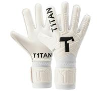 T1TAN Classic 1.0 White-Out (FP) - Goalkeeper Gloves - with Finger Protection - Football Gloves for Goalkeepers - Size 10