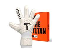 T1TAN Classic 1.0 White-Out Junior Junior Goalkeeper Gloves - Without Finger Guard - Football Goalkeeper Gloves - Size 5
