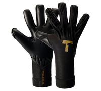 T1TAN Rebel 2.0 Black-Out - Goalkeeper Gloves Men - Professional Football Gloves for Adults and Teenagers - The Gloves for Football and Any Goalkeeper - Size 7