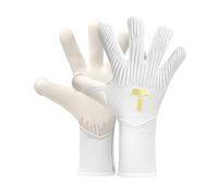 T1TAN Rebel 2.0 White-Out (FP) Goalkeeper Gloves - Football Gloves with Finger Protection - Size 7