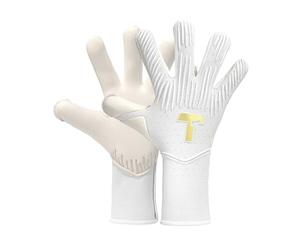 T1TAN Rebel 2.0 White-Out (FP) Goalkeeper Gloves - Football Gloves with Finger Protection - Size 7