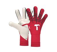 T1TAN Red Beast 3.0 - Goalkeeper Gloves with Finger Protection - Football Gloves for Teenagers and Adults, Unisex - Negative Cut and 4mm Gecko Grip - Gr. 8