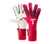 T1TAN Red Beast 3.0 Goalkeeper Gloves Without Finger Protection - Youth & Adult Unisex Football Gloves - Negative Cut & 4mm Gecko Grip - Size 7