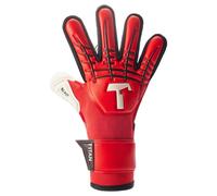 T1TAN Red Beast Junior 3.0 Kids Football Gloves with Outseam - No Finger Protection - for Future Professionals - Size 4