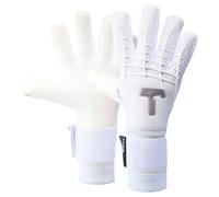 T1TAN White Beast 3.0 - Goalkeeper Gloves with Finger Protection - Football Gloves for Teenagers and Adults, Unisex - Negative Cut and 4mm Gecko Grip - Gr. 8