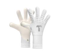 T1TAN White Beast 3.0 - Goalkeeper Gloves with Finger Protection - Football Gloves for Teenagers and Adults, Unisex - Negative Cut and 4mm Gecko Grip - Gr. 10