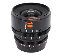 T2.1 Cine Lens, 10mm APS C 260 Deg Ultra Long Focus Large Aperture Manual Focus Lens with 2 Lens Caps, E Mount Cameras Lens for Portraiture Street Photography (Black)