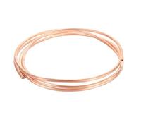 T2 2M Length Copper Coil Tube for AC Cooling - 99.9% Pure Red Copper Soft Pipe, OD 2-12mm, Ideal for HVAC Applications(Od 3 X T 1)