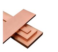 T2 Copper Bar Flat Strip - Conductive Grounding Busbar Busbar Tin-Plated Red Copper Bar Copper Sheet Copper Plate(2x15x500mm 2PCS)