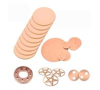 T2 Copper Disc Pure Copper Round Plate Circular Sheet Thickness 0.5mm - 3mm Diameter 30mm 50mm 60mm 80mm