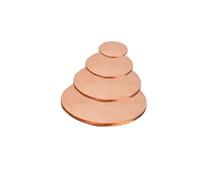 T2 Copper Disc | Rose Gold Multiple Sizes 15-29mm Diameter 0.1-5mm Thick 5 Pcs: DIY Projects(24 x 2mm 5Pcs)
