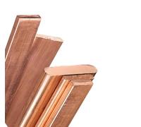 T2 Copper Flat Bar - 15mm Thick, 200mm Length, Multiple Widths for Electrical and Industrial Use(15x60x200mm)