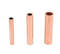 T2 Copper Pipe Capillary Hollow Tubing - OD 10mm, ID 8mm - Industrial Grade T2 Copper, 1PC(245mm Od10 Id6)