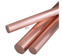 T2 Copper Rod Thin Round Soild Rods CNC Metal Dia 2mm 2.5mm 3mm 3.5mm 4mm 5mm 6mm 7mm 8mm 10mm 12m 13mm~20mm Red Copper Bar(16x500mm 2pcs)