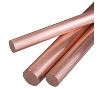 T2 Copper Rod Thin Round Soild Rods CNC Metal Dia 2mm 2.5mm 3mm 3.5mm 4mm 5mm 6mm 7mm 8mm 10mm 12m 13mm~20mm Red Copper Bar(16x500mm 1pcs)