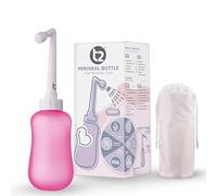 T2 Peri Bottle - Portable Bidet for Postpartum Care, Perineal Pain Relief - 360ml Squeeze Bottle with 60° Nozzle & Washable Storage Bag - Hospital Bag Maternity Essential, Gift for Mum to Be