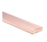 T2 Red Copper Flat Bar Strip, Thick 2mm 3mm 4mm 5mm 6mm 8mm Pure Copper Plate, Length 500mm Copper Bus Bar Stock 1pc(2 * 10MM)