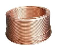 T2 Soft Copper Pipe Coil Ø7-8mm 2m Flexible Tubing for Air Conditioning HVAC Plumbing Refrigeration Mini Split Annealed Tube Corrosion Resistant Easy Fit(Φ8x1 mm)